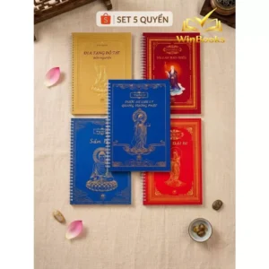 Set 5 Sổ Chép Kinh Phật- Địa Tạng, Dược Sư, Chú Đại Bi, Vu Lan, Sám Hối Giúp Tịnh Tâm